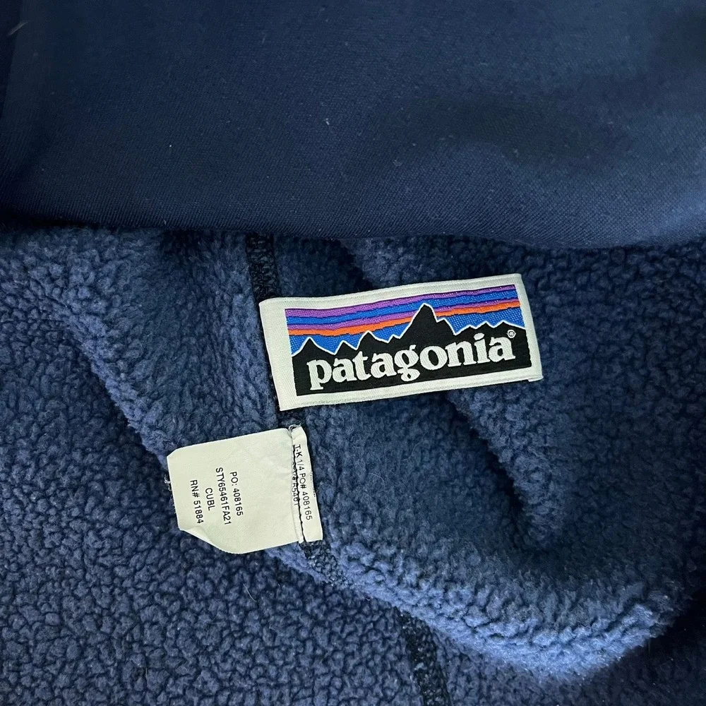 Patagonia Better Sweater Full Zip Fleece Jacket Kids XL 14 Blue 65461